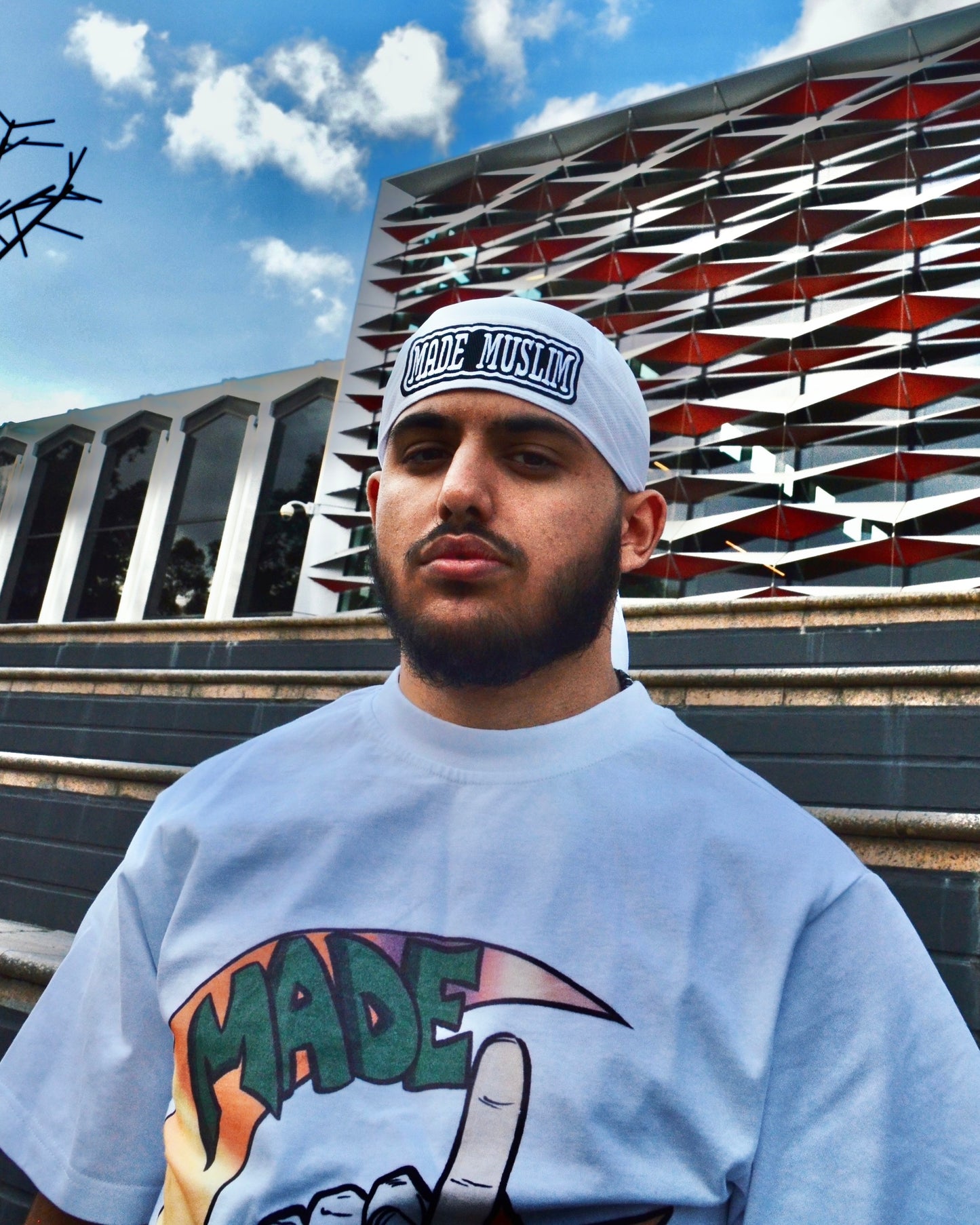 Made Muslim White Bandanna