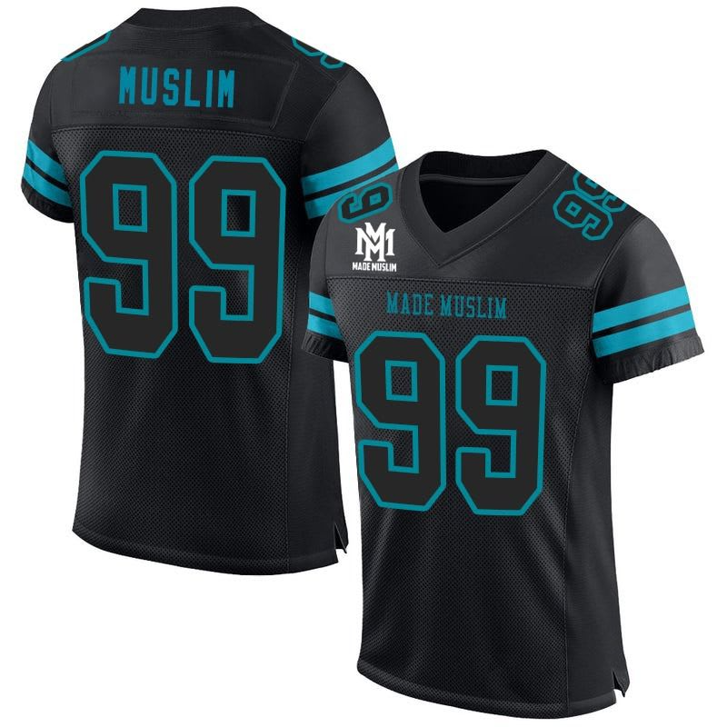MADE MUSLIM 99 Midnight Black x Electric Blue Jersey – Limited Edition
