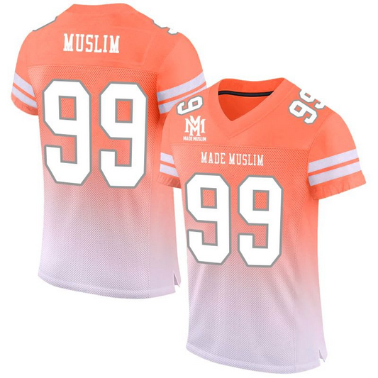 MADE MUSLIM 99 Sunset Orange Fade Jersey – Limited Edition