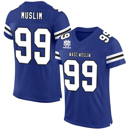 MADE MUSLIM 99 Royal Blue x White Stripe Jersey – Limited Edition