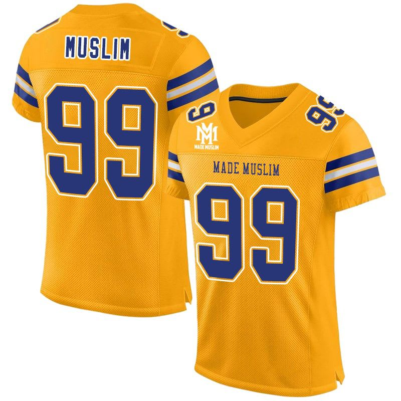 MADE MUSLIM 99 Gold Standard (Yellow x Blue) Jersey – Limited Edition
