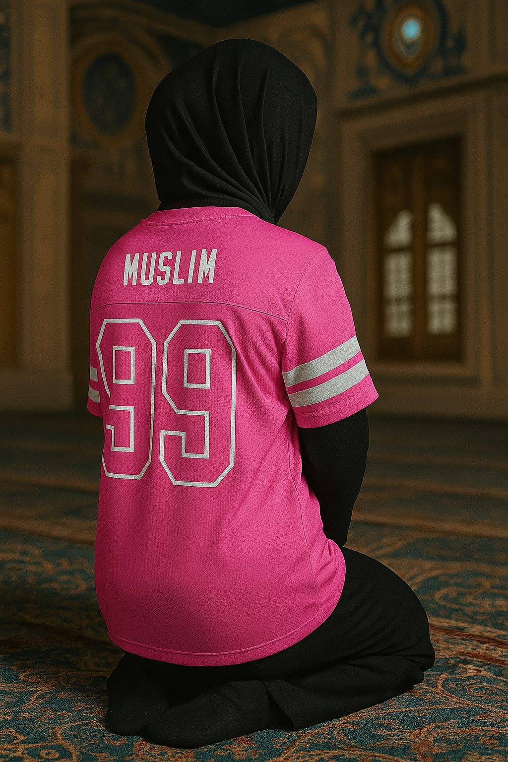 MADE MUSLIM 99  Pink on Pink Statement Jersey – Limited Edition